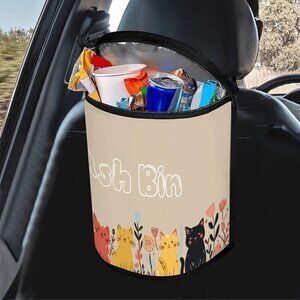 Cat Car Trash Bin, Cat Trash Bin, Trash Bin for Car, Cool Trash Bin